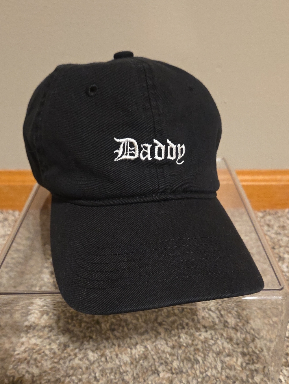 KIMOJI Kim K Black "Daddy" Embroidered Baseball Cap
